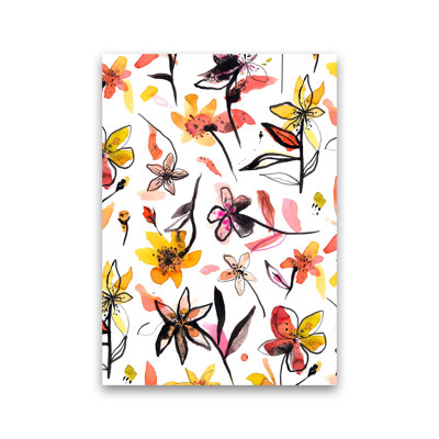 Ink Flowers Yellow - Print