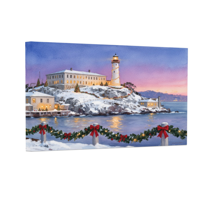 Reproduction d'art sur toile Christmas, H 20 po x l 30 po