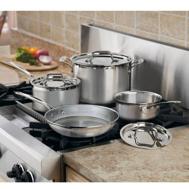 Cuisinart Multiclad Pro Triple Ply Stainless Steel 12 Pc. Cookware Set, Stainless  Steel, Household