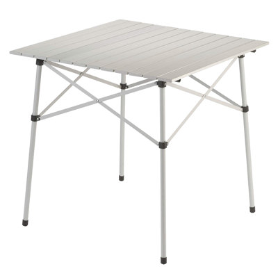 Table pliante d'extérieur compacte, table de camping en aluminium robuste avec conception Snap-Together, sièges 4 et sac de transport inclus; Idéal pour le camping, les fêtes d'avant-match, les grillades et plus encore