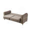 Causeuse convertible en tissu de velours Melody