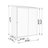 Absco EZI Slider 5' x 3' Metal Storage Shed Pale Eucalypt-103557176