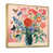 Toile avec cadre flottant or