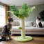 Poteau à griffes pour chat, poteau à griffes pour chaton de 16 po avec corde en sisal de qualité supérieure, arbre à chat mignon avec jouets suspendus et boules de printemps pour petits chats d'intérieur-1144127070