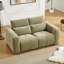 Canapé inclinable électrique surdimensionné moderne en chenille de 186 cm de large, à double moteur et appui-tête réglable manuellement