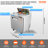 VEVOR 7.42 Cubic Feet Prep Refrigerator - 28''