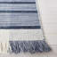 Tapis en laine / coton à tissage plat Anjail gris clair / noir-1328855509