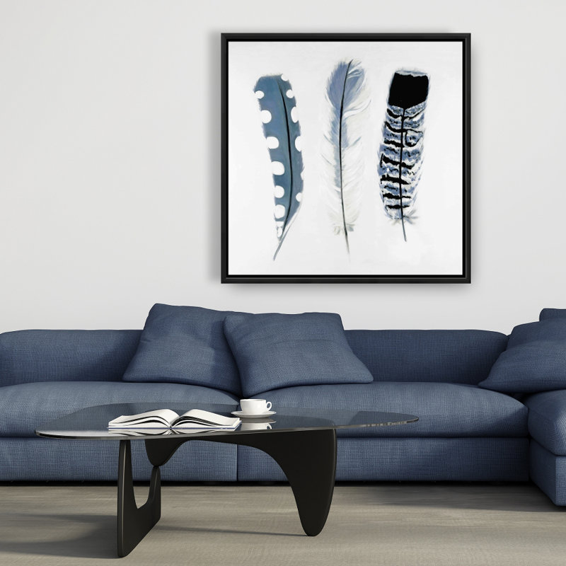 " Delicate Blue Feathers "