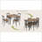 Dining Table Set For 4, Kitchen Table With Chairs Dinning Table Set For Kitchen & Dining Room, Compact Dining Set For Small Spaces, Rustic Brown