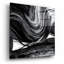 Art mural en verre «Swirl 3 Bw» par Piper Rhue, 12 po x 12 po-864906129