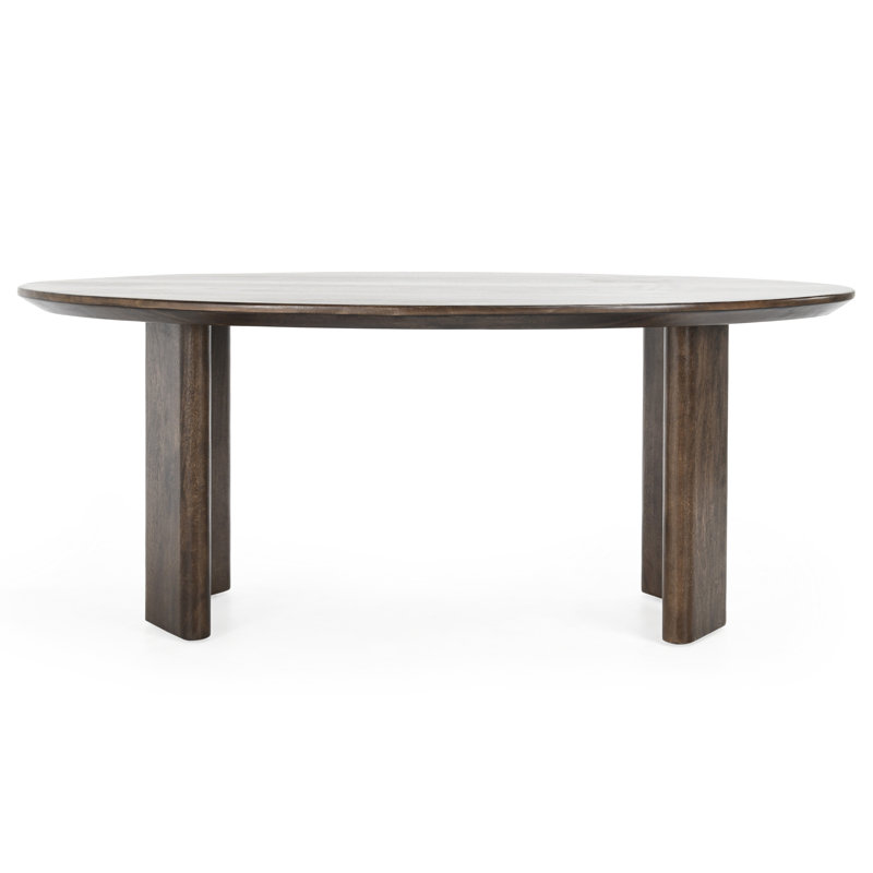Abshire Oval Solid Wood Dining Table