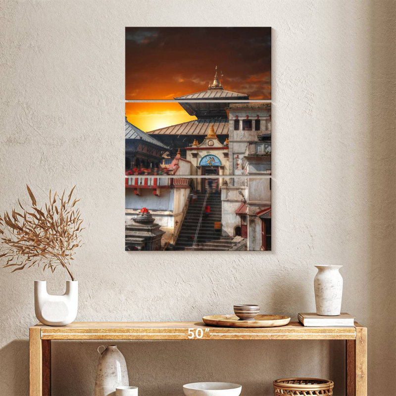 Lilie Pashupatinath Temple, H 38 po x l 24 po
