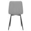 Ensemble de 2 chaises d'appoint en tissu gris avec pieds en acier noir Kittitas