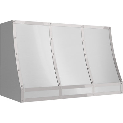 Zephyr Forte 48 in. Convertible Wall Mount Custom Range Hood in Stainless Steel