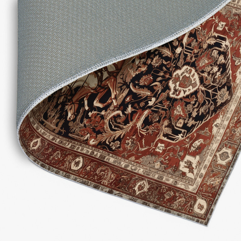 Tapis d'intérieur et d'extérieur brun Persian, Rectangulaire 2 pi x 3 pi