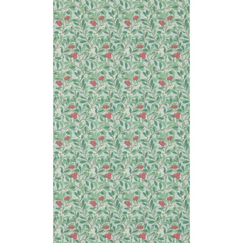 Arbutus Wallpaper, Thyme/Coral
