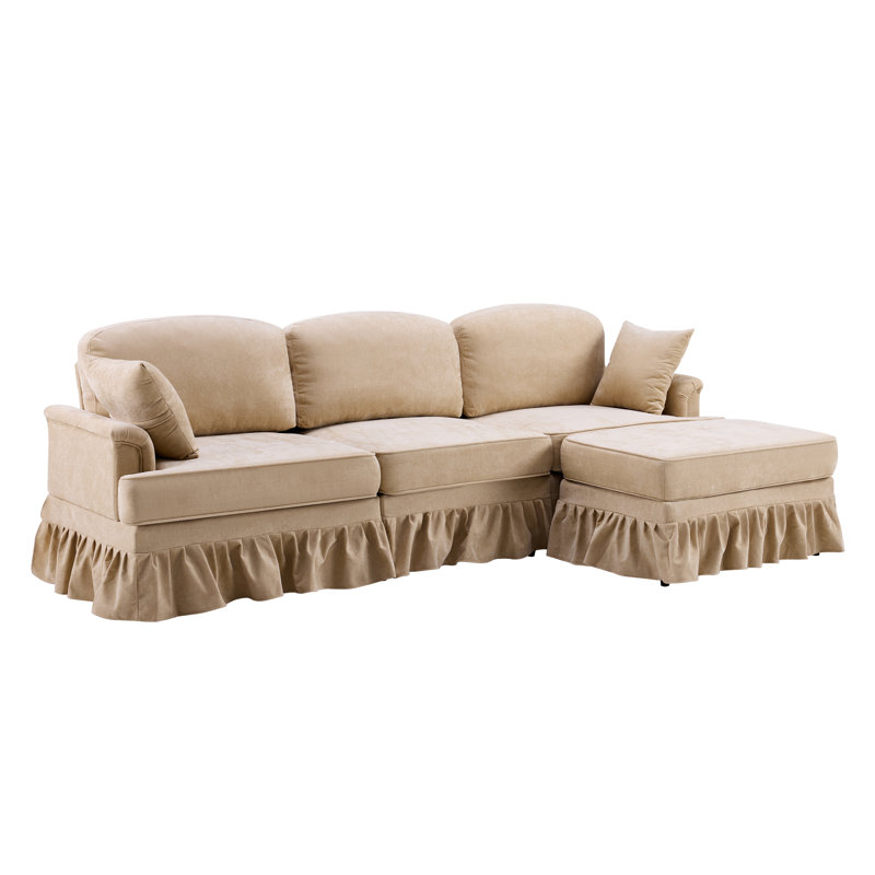 Canapé modulaire multifonctionnel en chenille 103,15 pouces