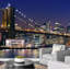 Brooklyn Bridge Harbour Neon Lights-93997421