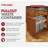 Rev-A-Shelf Wood Top Mount Pullout Trash Can(s) with Soft-Close, 35 qt., Metallic Silver-130703062