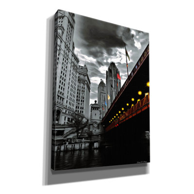 Toile épique Graffiti «Chicago's Iron» par Dante Plata, 40 po x 54 po