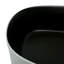 Lavabo vasque ovale moderne 20 po x 14 po - extérieur blanc mat avec intérieur noir