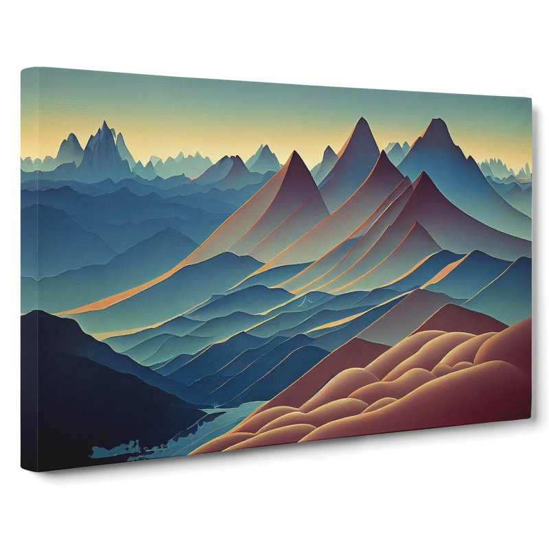 Amazing Mountain Sunrise - Wrapped Canvas, 35cm H x 50cm W x 3cm D