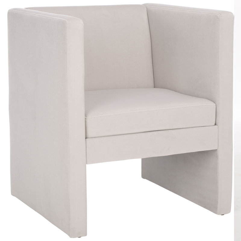Jedu Velvet Armchair, Light Gray