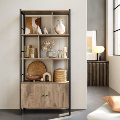 Andjoua 154.5cm H x 74cm W Bookcase