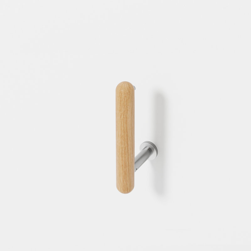 Estell Wall Mounted Toilet Paper Holder, Natural Oak