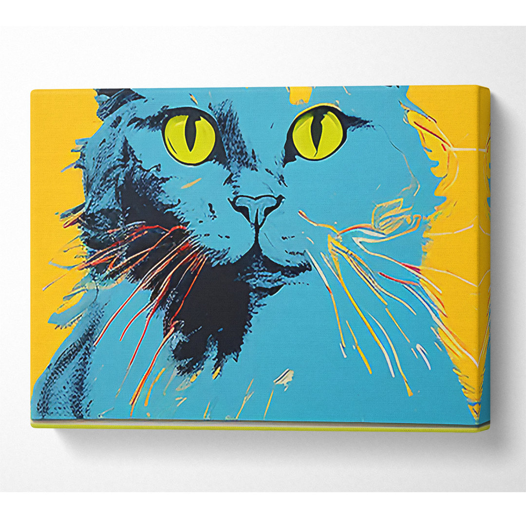 Popart Katzen - Kunstdrucke auf Leinwand