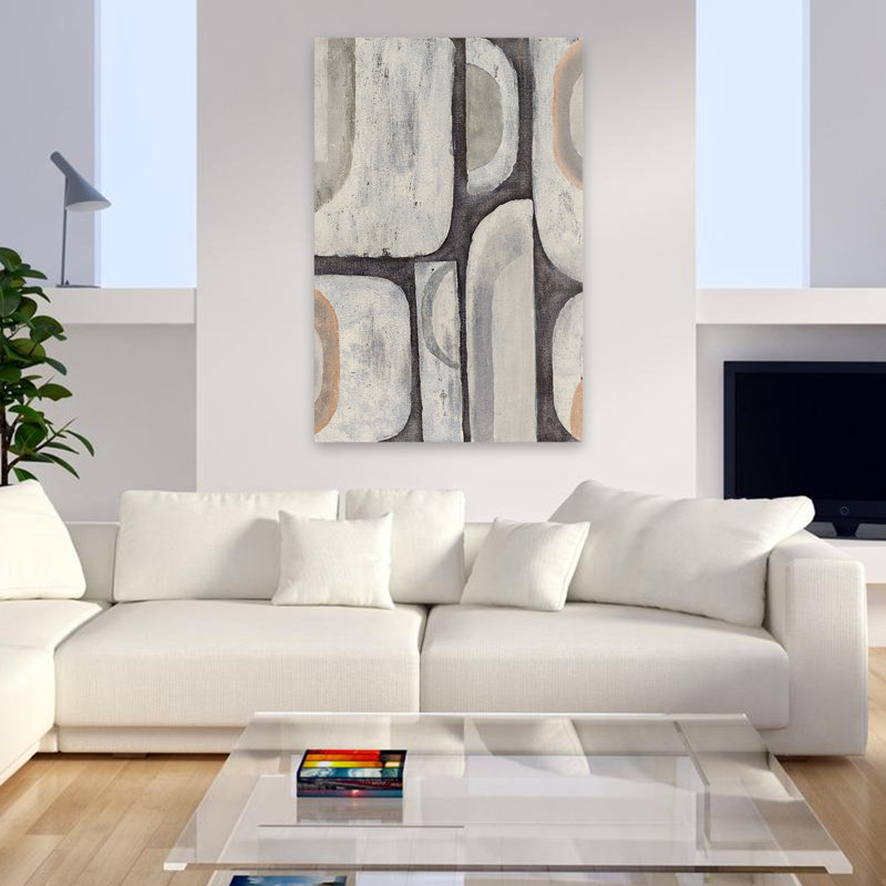 Mid-Century Modern Shape Shift II, 48" H x 32" W