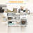 HOMCOM Kitchen Island With Storage