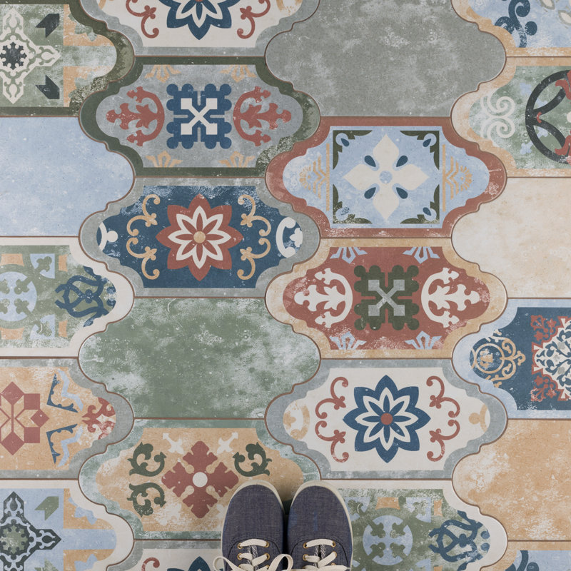 Corinto 6" x 13" Porcelain Patterned Wall & Floor Tile