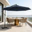 Parasol suspendu en porte-à-faux d'extérieur de style moderne, parasol de patio-1385094740
