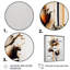 Fleur de marguerite orange sur fond abstrait I - Peinture sur toile-707933146-707933151