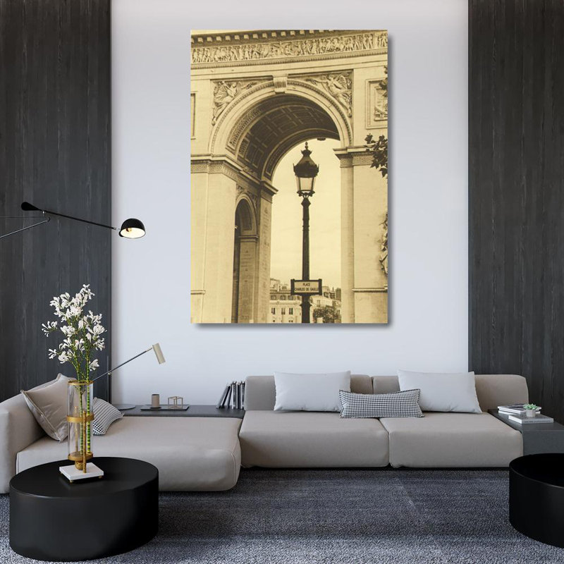 Lamp Inside Arc de Triomphe, 48" H x 32" W