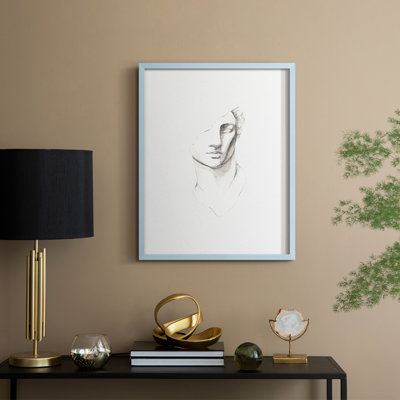 Vintage Sketch VIII Framed Print - Solid Wood