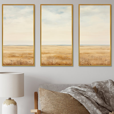 Ensemble d'art mural sur toile Pairies Endless Meadows