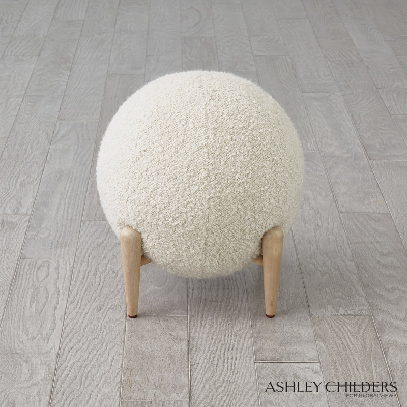 Shearling Accent Stool