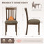 Chaises d'appoint rembourrées en bois avec dossier à lattes verticales-1970381555