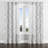 Modern Velvet Curtains - Grey Whisper Toile Grommet Curtain - 1 Panel-587156940-587156941