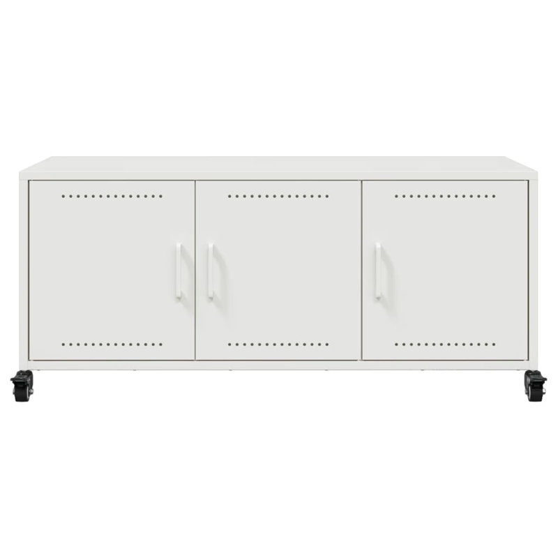 Rhoanne TV Stand for TVs up to 24", Highgloss Sand Grey, 100.5cm