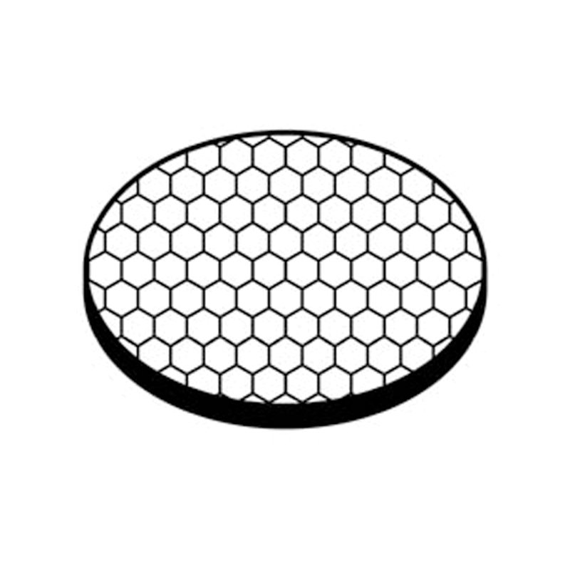 45 Degree Black Material Hexcell Louver Sheild Accent Lens