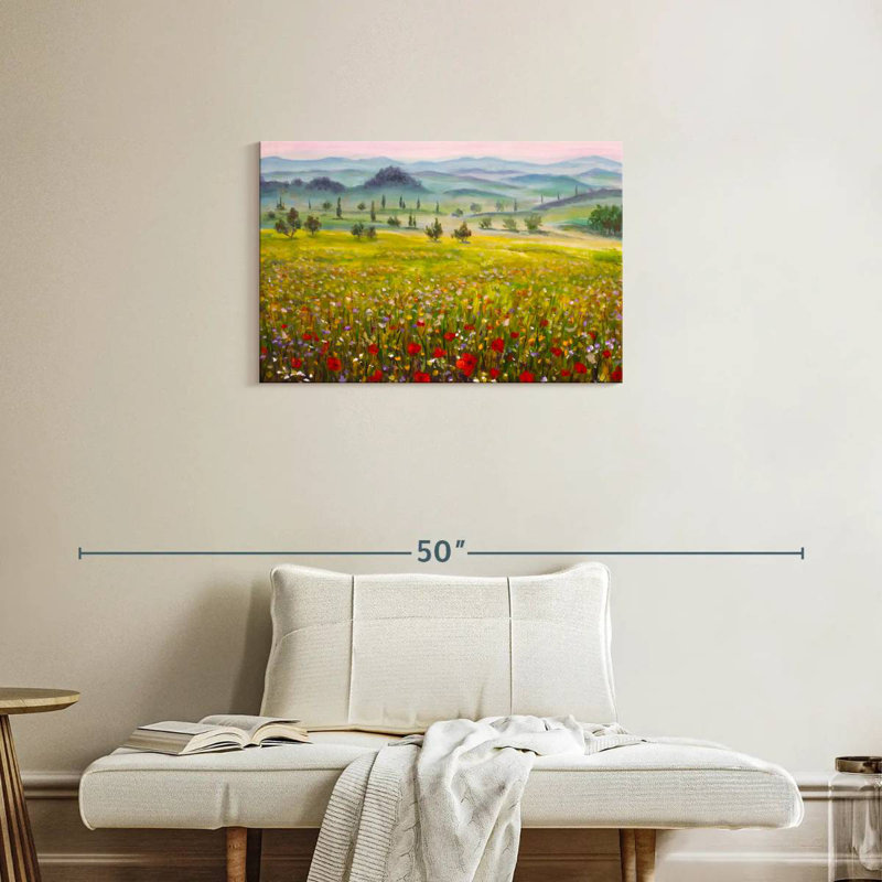 Champ de fleurs toscan Alvord, H 20 po x l 30 po