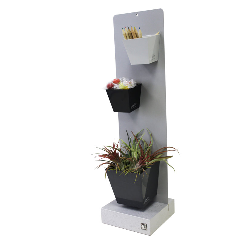 Magnetic Metal Magnetic, 70cm H x 14cm W x 14cm D, Light grey