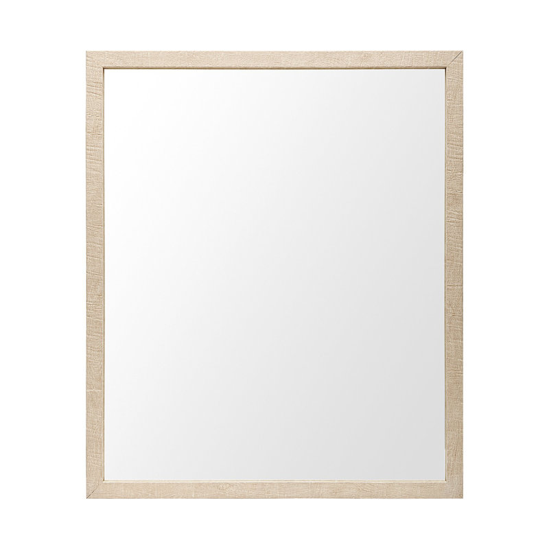 Miroir de salle de bain Aariah, Brun clair, H 25,5 po x l 21,5 po