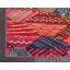 Tapis à motif géométrique rouge / bleu / jaune Sierra-40278061