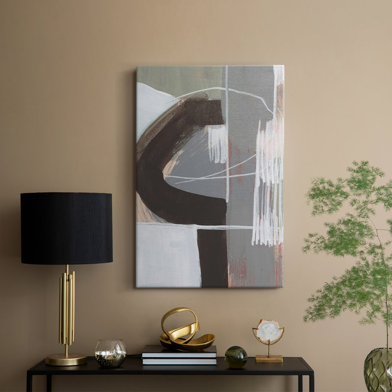 Arching Neutrals IV -Custom Wrapped Gallery Cavas, 60" H x 40" W