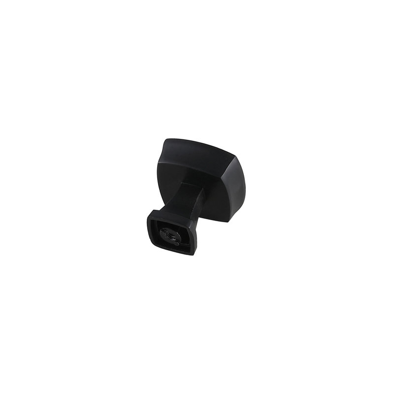 Crete 1.3" Length Square Knob, Matte Black