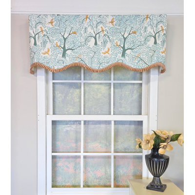  Tree Bird Ruffled Provance Valance